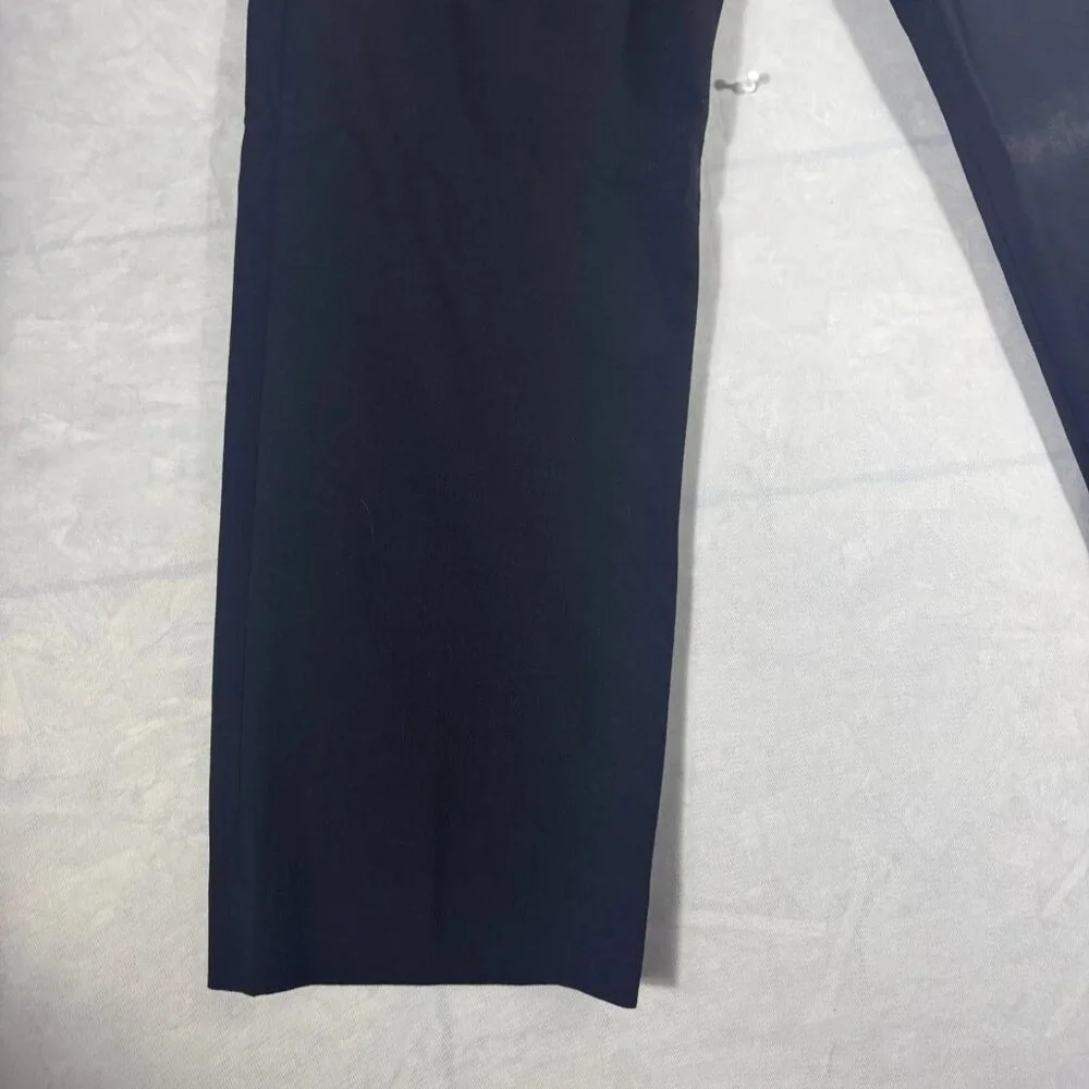Banana Republic Men's Dress Pants Black Stretch Flat Front Front‎ Formal 34R